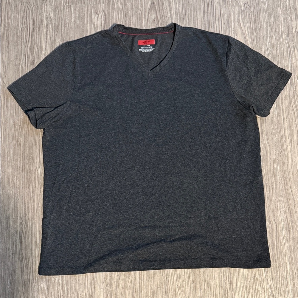 Alfani Slim Fit  Charcoal V-Neck T-Shirt Size XXL